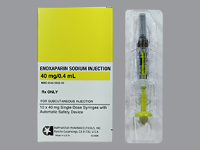 Rx Item-Enoxaparin 40Mg/0.4Ml Syringe 10 By Amphastar Pharma Gen Lovenox 