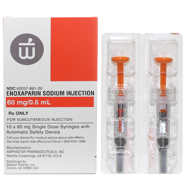 RX ITEM-Enoxaparin 60Mg/0.6Ml Syringe 10 By Actavis Pharma(Teva)