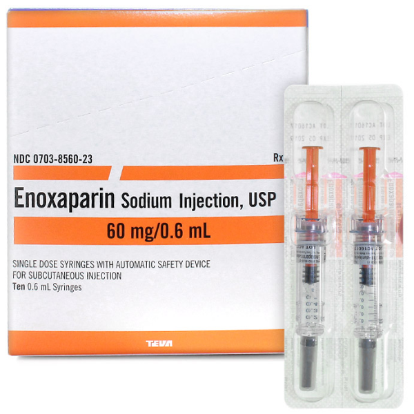 Rx Item-Enoxaparin 60Mg/0.6Ml Syringe 10 By Teva Pharma