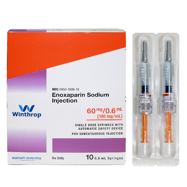 Rx Item-Enoxaparin 60Mg/0.6Ml Syringe 10 By Winthrop US D B A Sanofi Avent