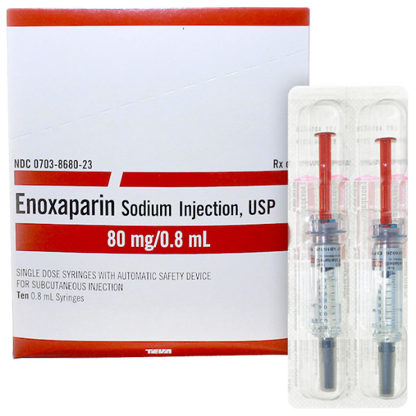 Rx Item-Enoxaparin 80Mg/0.8Ml Syringe 10 By Teva Pharma
