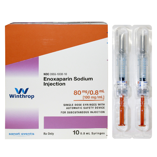 Rx Item-Enoxaparin 80Mg/0.8Ml Syringe 10 By Winthrop US D B A Sanofi Avent