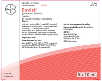 '.Rx Item-Eovist 2.5Mmol 10 Vial 5X10Ml By.'