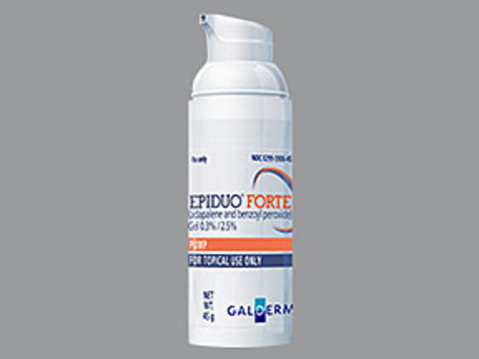 Rx Item-Epiduo Forte adapalene/benzoyl pero 0.3% 2.5% Gel 45Gm By Galderma Labs 