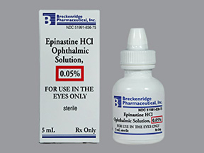 Rx Item-Epinastine 0.05% 5 ML sol by Breckenridge Pharma USA Gen Elestat