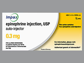 '.RX ITEM-Epinephrine 0.3Mg Epi-Pen Epipen.'