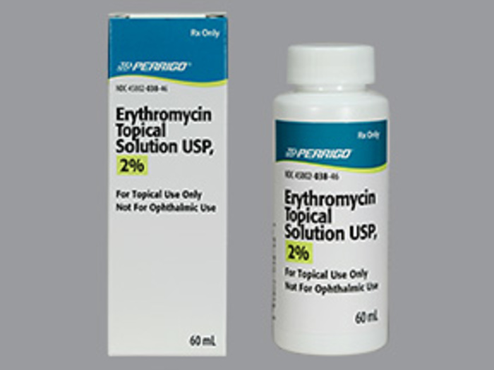 Rx Item-Erythromycin 2% 60 ML sol by Perrigo Pharma USA 