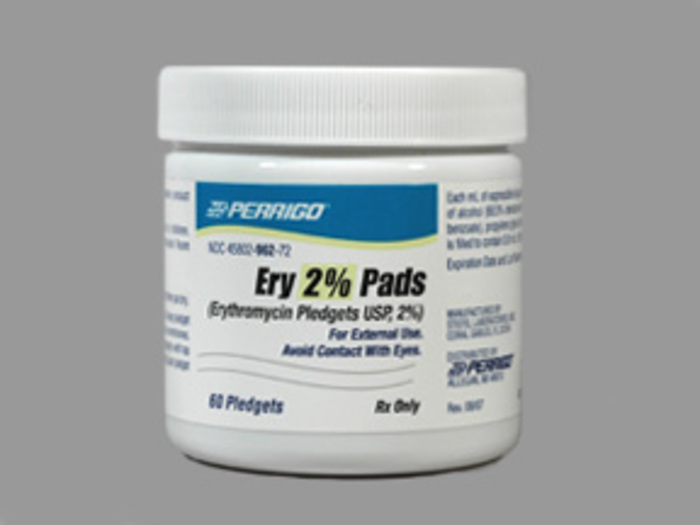 Rx Item-Ery 2% Erythromycin Pads 60 Swab by Perrigo Pharma USA 
