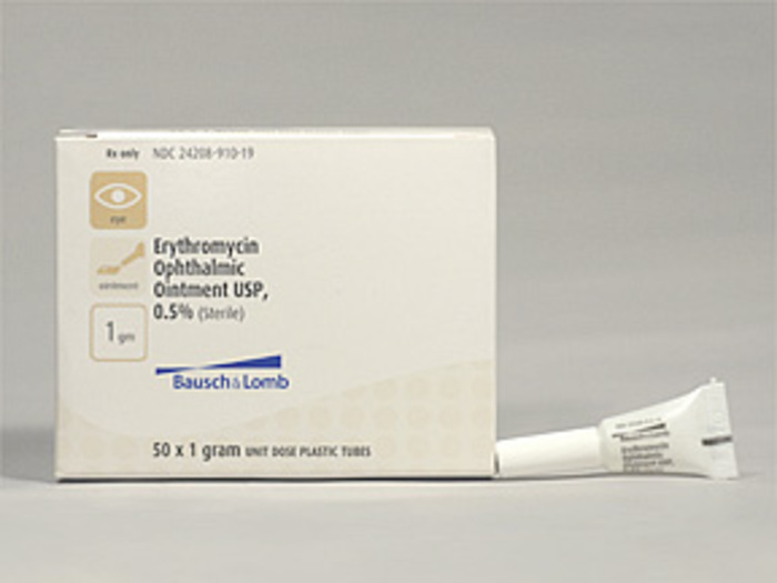Rx Item-Erythromycin 0.5% 50X1 GM Opthalmic Ointment by Valeant Pharma USA 