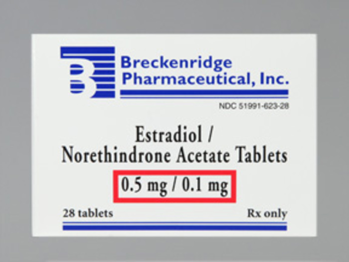 Rx Item-Estradiol-Norethindrone 0.5-0.1Mg Tab 28 By Breckenridge Pharma