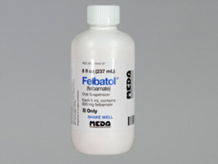 Rx Item-Felbatol 600MG/5ML 8 OZ Suspension by Mylan-Meda Pharma USA 