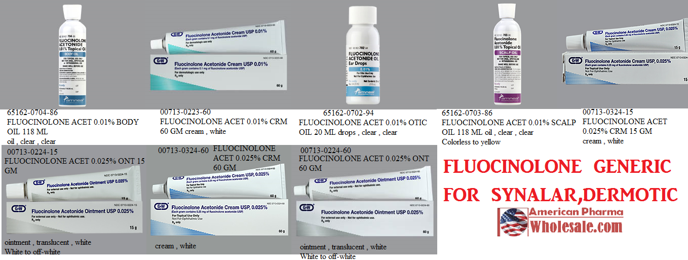 Rx Item-Fluocinolone 0.025% Ont 60Gm By G&W Labs 