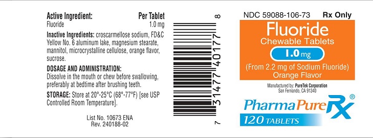 '.Fluoride 1Mg(2.2Mg) Chewable  120 By Pur.'