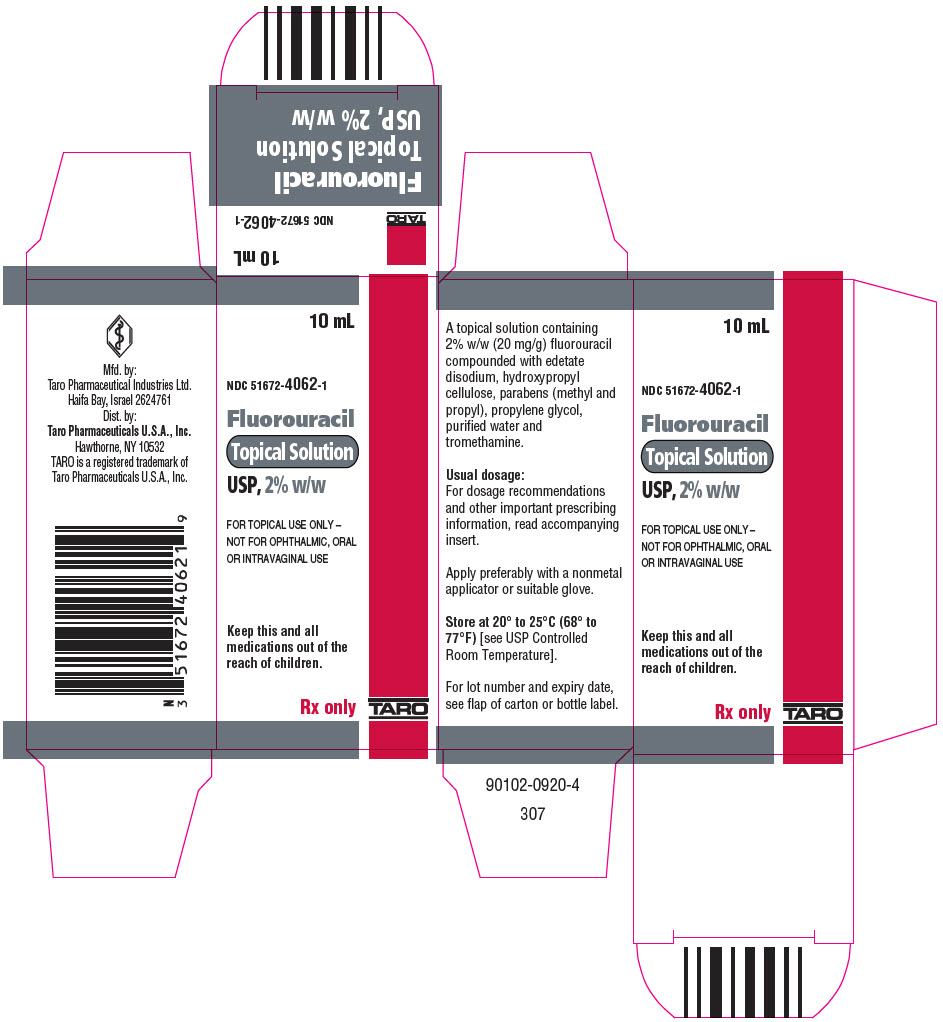 Rx Item-Fluorouracil 2% Solution 10Ml By Taro Pharma Gen Efudex