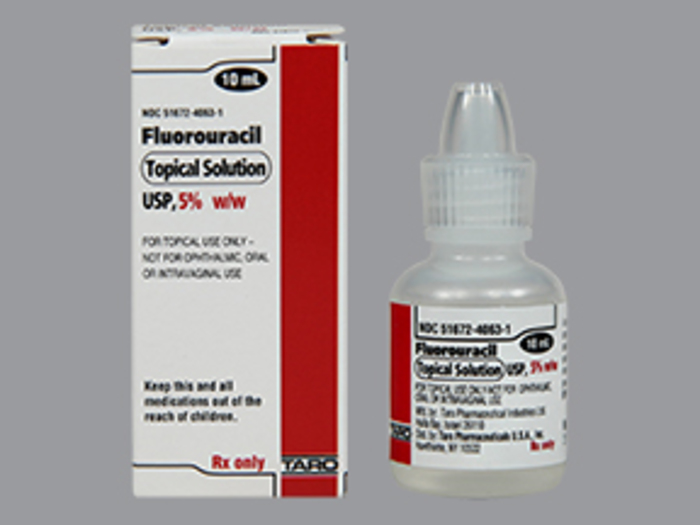 Rx Item-Fluorouracil 5% Solution 10Ml By Taro Pharma