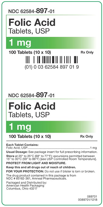 '.Folic Acid 1Mg Tab 100 By American Healt.'