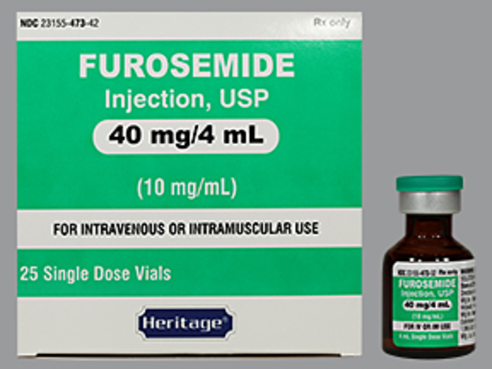 Rx Item-Furosemide 10Mg/Ml Vial 25X4Ml By Heritage Pharma Gen Lasix 