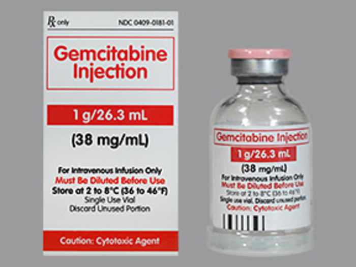 Rx Item-Gemcitabine 1 Gm 26.3Ml Vial 26.3Ml By Hospira  Gen Gemzar, Infugem