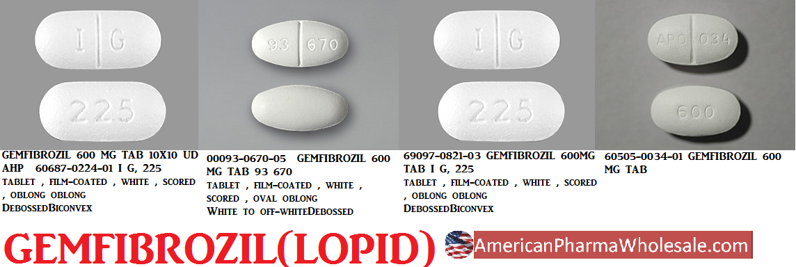 Gemfibrozil 600mg Tab 180 by Blu Pharma 