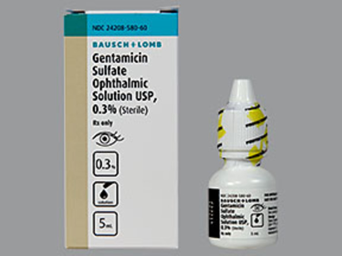 Rx Item-Gentamicin 0.3% 5 ML Drops by Valeant Pharma USA 