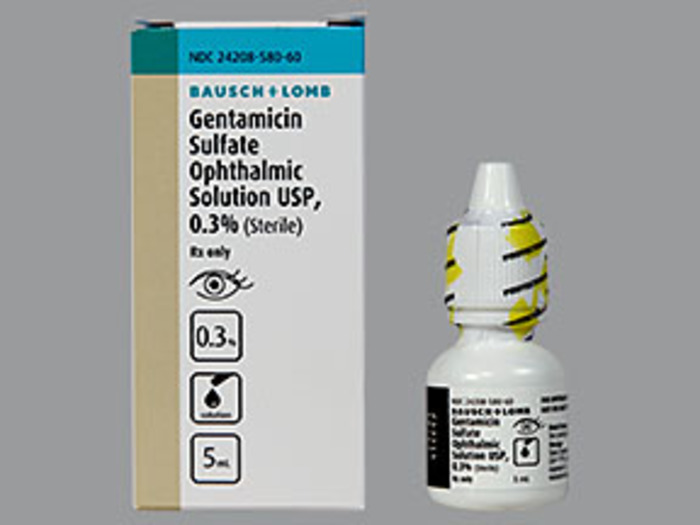 Rx Item-Gentamicin 0.3% Drops 5Ml By Valeant Gen Garamycin