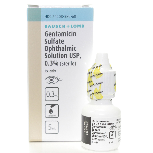 Rx ItemGentamicin 0.3 Drops 5Ml By Valeant Gen Garamycin