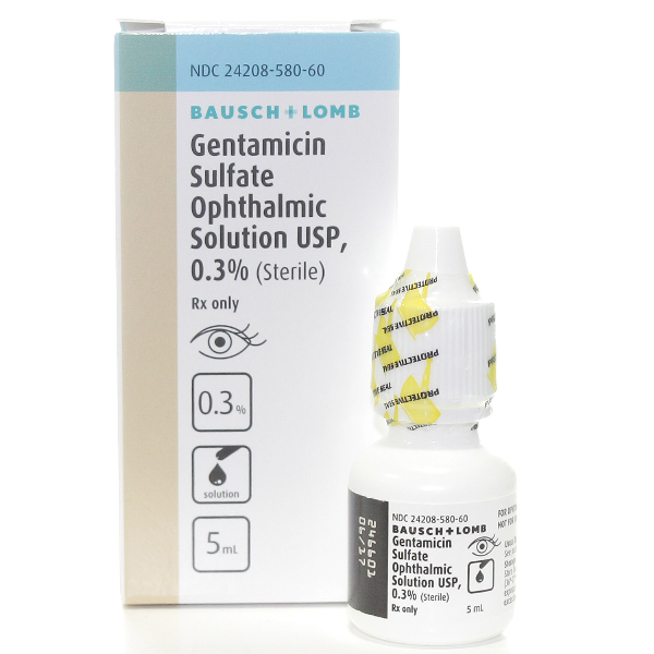 '.Gentamicin 0.3% Drops 5Ml By Valeant.'