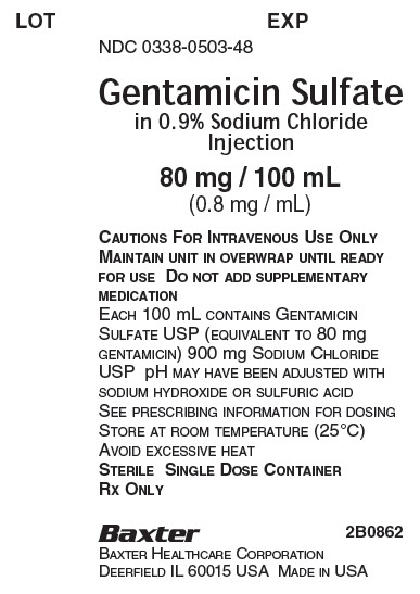 Rx Item-Gentamicin 80Mg 100Ml PIGGYBACK 24X100Ml By Baxter Pharma