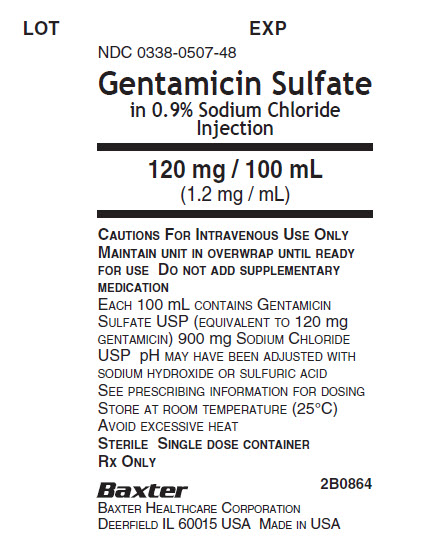 Rx Item-Gentamicin Nacl 120Mg/100ML  PIGGYBACK 24X100Ml By Baxter Pharma