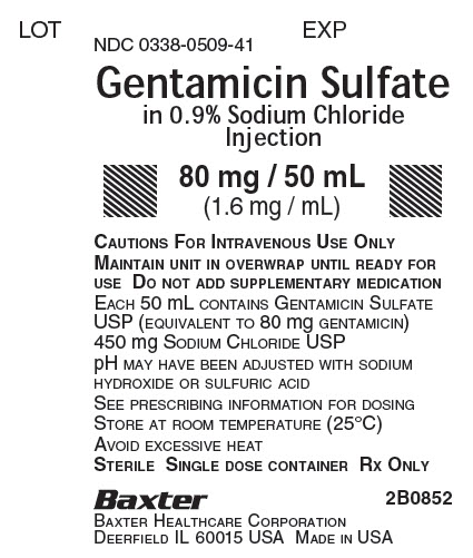 Rx Item-Gentamicin Nacl 80Mg/50Ml PIGGYBACK 24X50Ml By Baxter Pharma