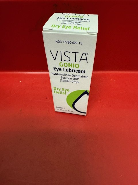 Gonio Vista Hypromellose Ophthalmic Solution 2.5% 15cc By Hub Pharma USA