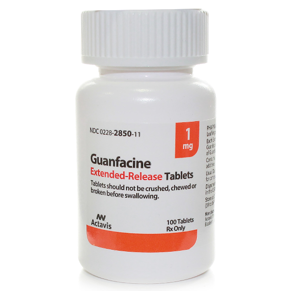 Rx Item-Guanfacine 1Mg ER Tab 100 By Actavis Pharma(Teva) Gen Intuniv