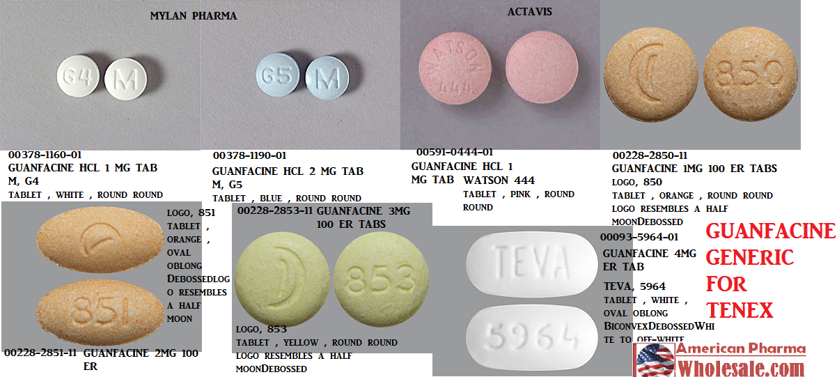 Rx Item-Guanfacine 3Mg ER Tab 100 By Actavis Pharma(Teva) 