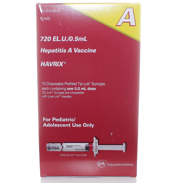 Rx Item-HavrixW-O 720 0.5Ml Hepatitis A Vaccine Syr 10X0.5Ml By Glaxo