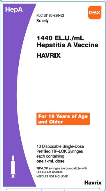 '.Havrix W-O 720 0.5Ml Hepatitis A Hep A S.'