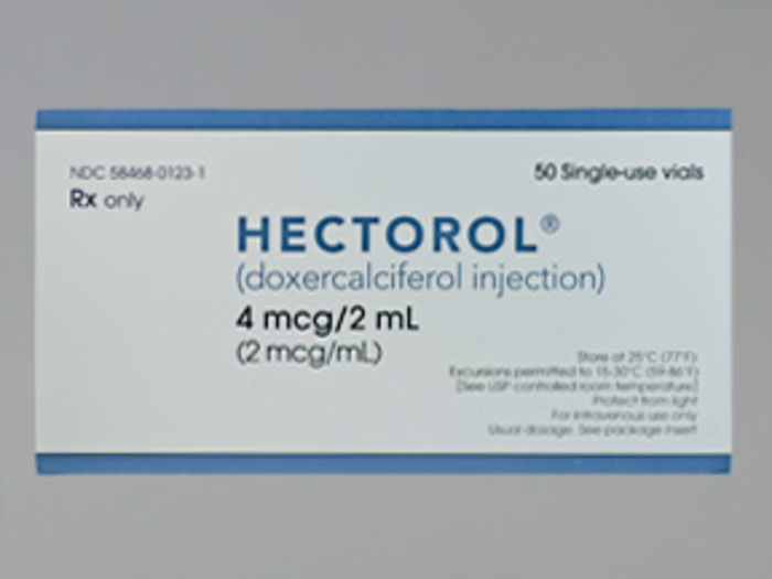 Rx Item-Hectorol 4Mcg 2Ml Vial 50 By Aventis Pharm Genzyme