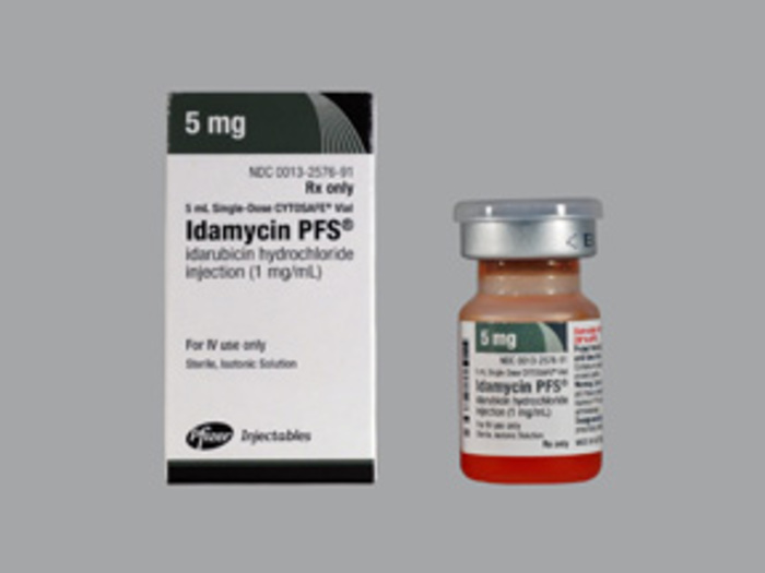 Rx Item-Idamycin P-F 1Mg/Ml Vial 5Ml By Pfizer Pharma Inj Idarubicin