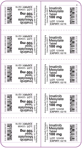 Inmazeb Label Rx Item-Imatinib Mesylate 100Mg Tab 3X10 UD By AHP GEN Gleevec