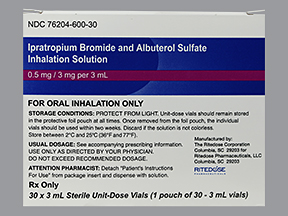 Rx Item-Ipratropium-Albuterol 0.5 3Mg 3 Solution 30X3Ml By Ritedose Pharma