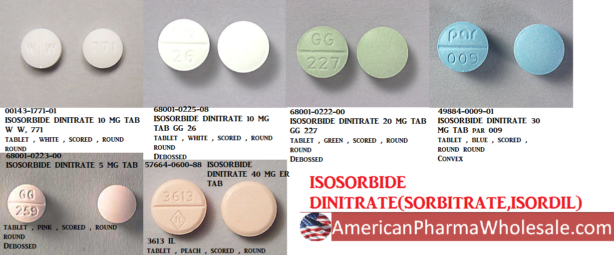 Isosorbide Dinitrate 10mg Tab 1000 by Westward Pharma