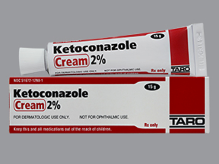 Rx Item-Ketoconazole 2% Gen Nizoral 15 GM Cream by Taro Pharma USA 