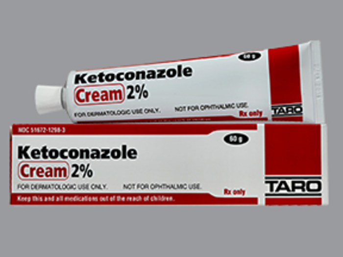 Rx Item-Ketoconazole 2% Gen Nizoral 60 GM Cream by Taro Pharma USA 