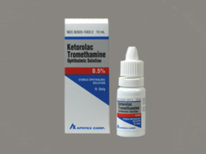Rx Item-Ketorolac Tromethamine 0.5% 10 ML O/S by Apotex Pharma USA Gen Acular