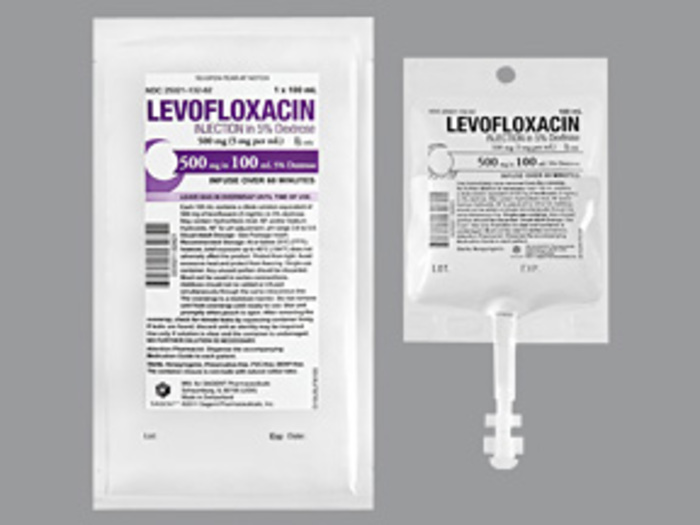 Rx Item-Levofloxacin 500Mg IV PIGGYBACK 24X100Ml By Sagent Pharma Gen Levaquin 