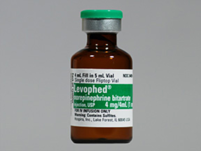 '.Levophed 1Mg/Ml Vial 10X4Ml By.'