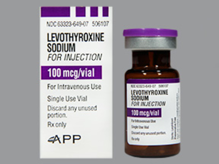 Rx Item-Levothyroxine 100Mcg Vial By Fresenius Kabi USA Gen Synthroid
