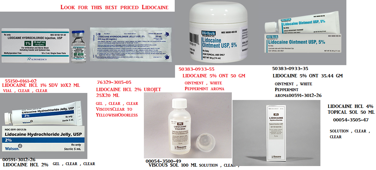 Rx Item-Lidocaine 5Mg/Ml Multi Dose Vial 25X50Ml By Hospira