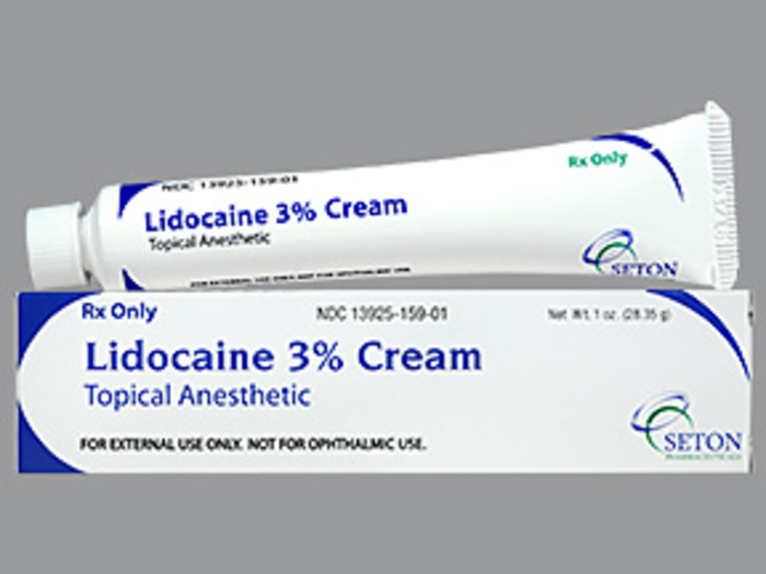Rx Item-Lidocaine 3% Cream 1 Oz By Seton Pharma