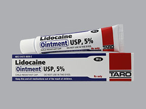 Rx Item-Lidocaine 5% 30 GM Ointment by Taro Pharma USA 