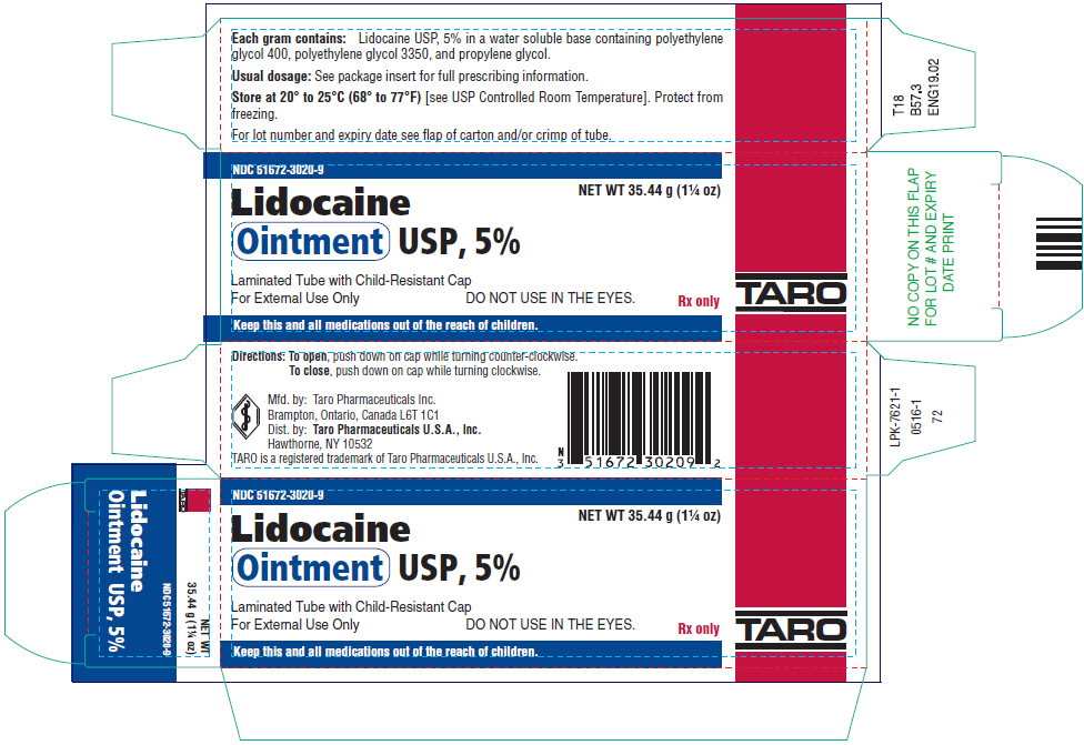 Rx Item-Lidocaine 5% 35.44 GM Oint by Taro Pharma USA 